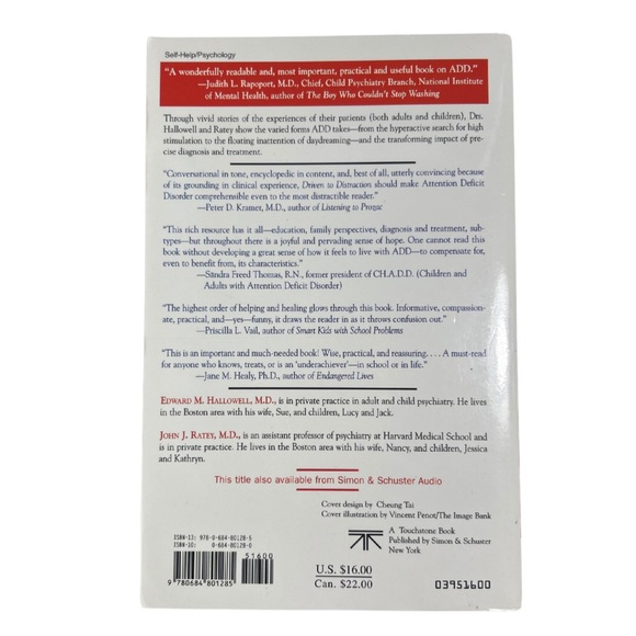 The National Bestseller Driven To Distraction Attention Deficit Disorder Book - Picture 4 of 4